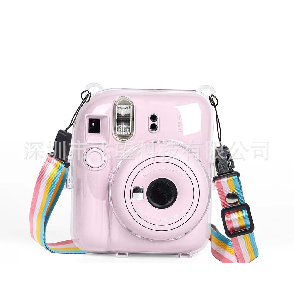 Прозрачный чехол Polaroid instax mini12 Crystal Case, защитный чехол от царапин с веревкой