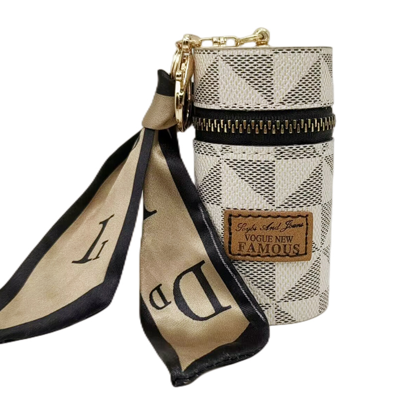 Bucket Mouth Red Envelope Old Flower Mini Cute Coin Purse Keychain Personality Bag Pendant Portable Bucket Bag