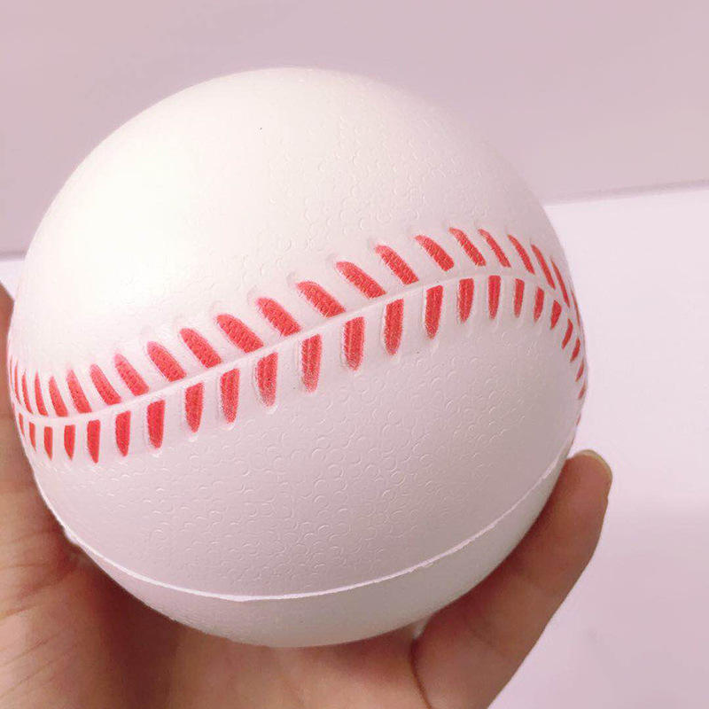 Soft Baseball PU Foam Sponge Baseball Pressure Elastic Simulation Baseball Softball Student Practice Ball Logo Customization