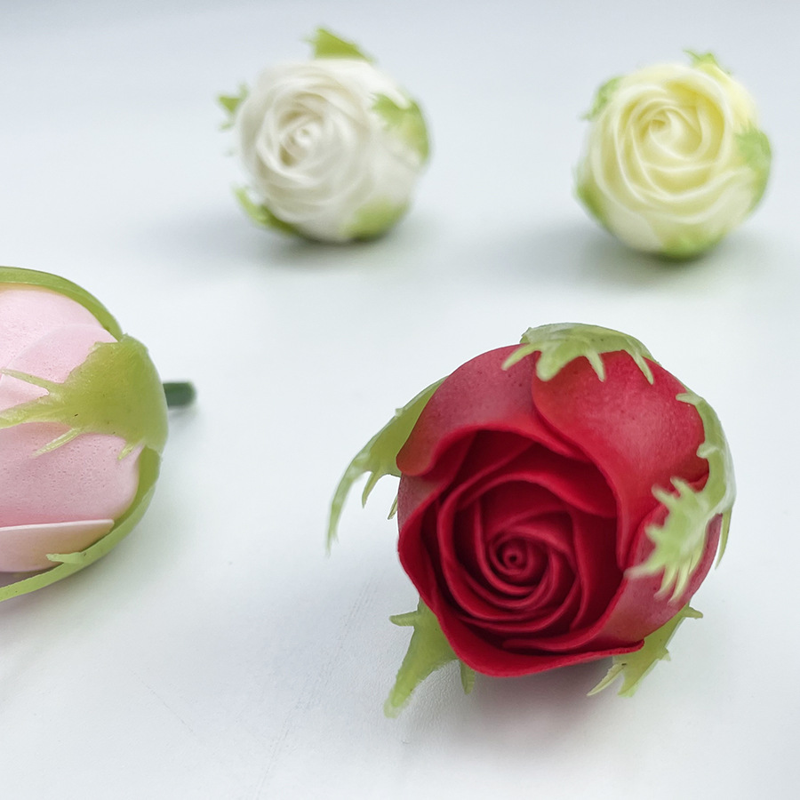 Teacher's Day Bubble Barbie Rose Diamond Rose Soap Flower Head Immortal Soap Flower Gift Box Bouquet Decoration