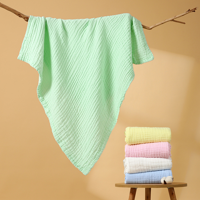 Six-layer gauze bubble quilt plain soft absorbent baby wrap towel quilt wholesale baby blanket air conditioning quilt