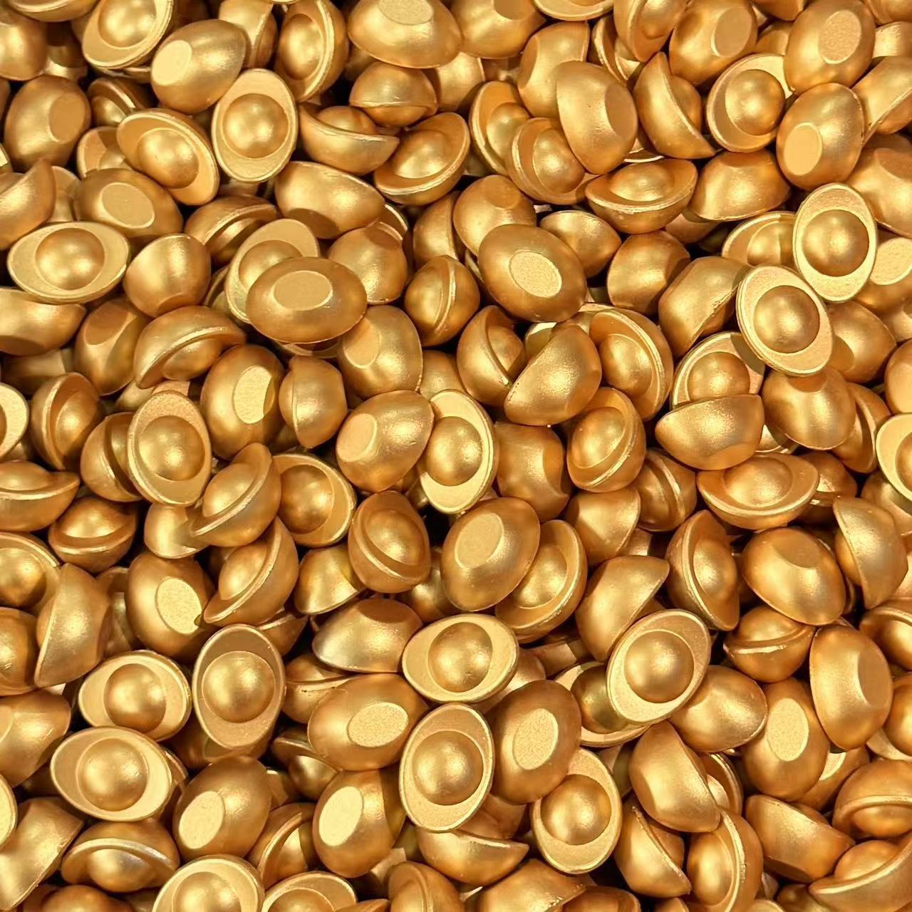 Copper ingot solid gold ingot imitation copper ornaments alloy ingot pressure cylinder living room decorations opening housewarming gift