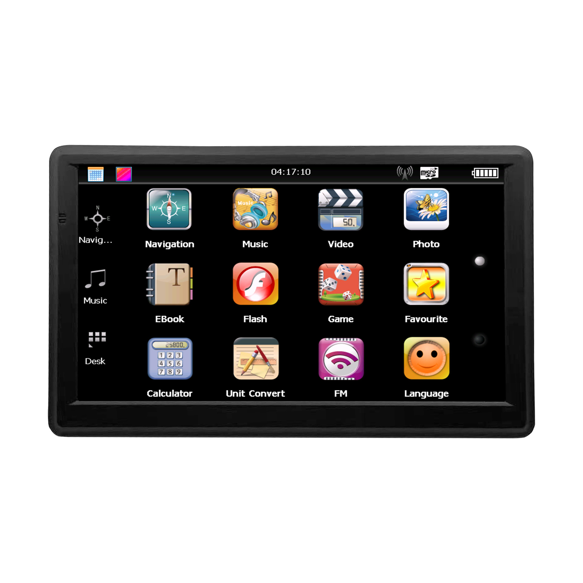 Cross-border e-commerce foreign trade portable 7-inch car gps navigator HD 8G car truck USA Europe GM