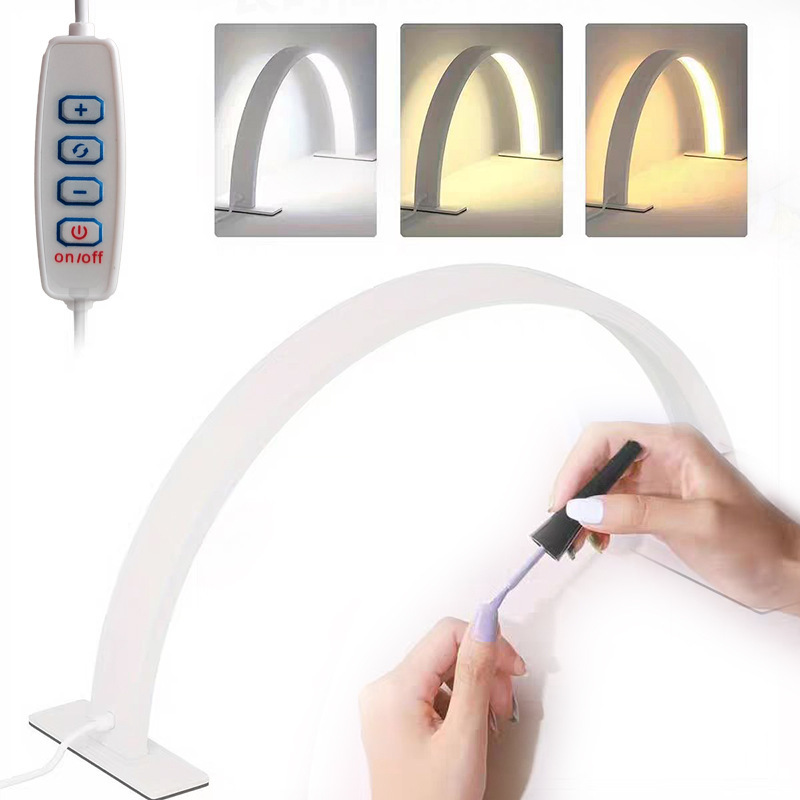 IL Desktop Beauty Nail Eye Lamp U-shaped Half Moon Beauty Salon Work LED Nail Lamp Default Item Nail Art