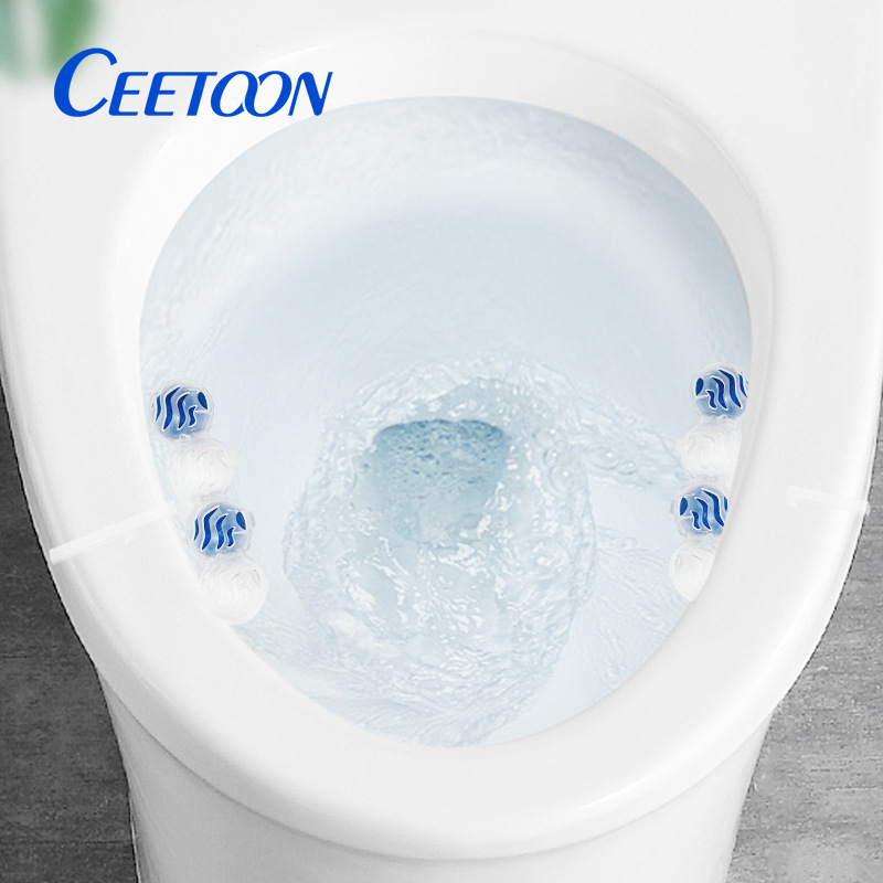 Ceetoon Hanging Toilet Cleaner Ball, Toilet Hanging Basket, Bathroom Toilet Cleaner, Removes Odor, Deodorizes, and Has a Long-Lasting Fragrance