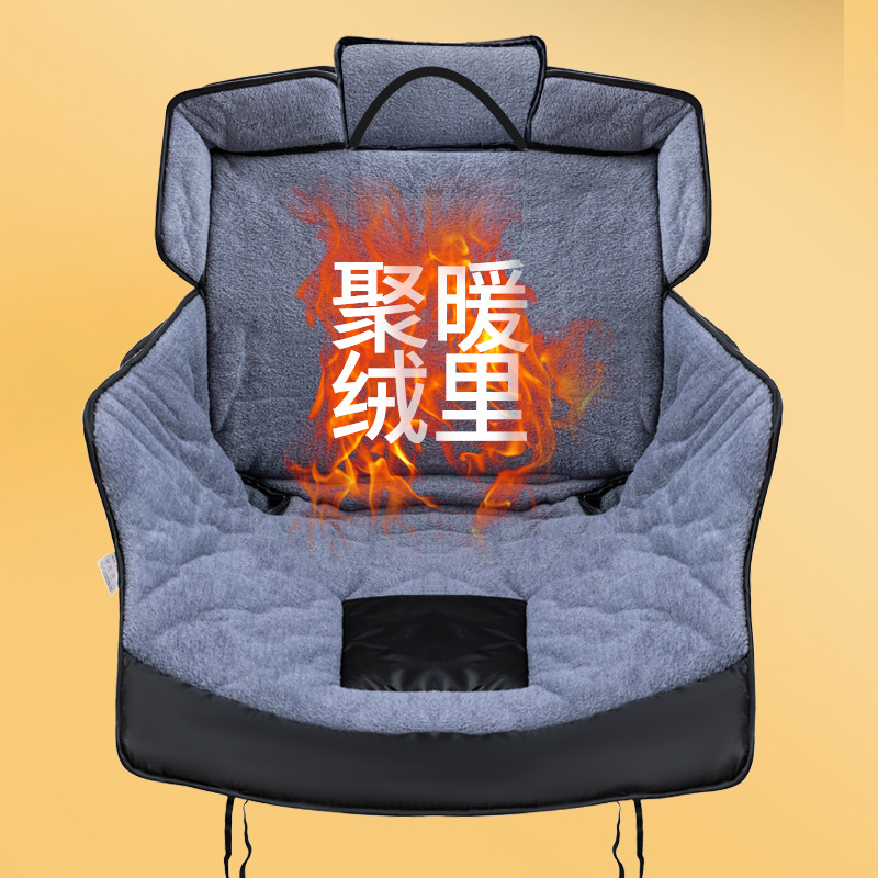 Electric Vehicle Windshield Cover for Winter, Thickened with Fleece, Leg Protection, Motorcycle and Electric Scooter Windshield Cover, Windproof, Waterproof, and Warm