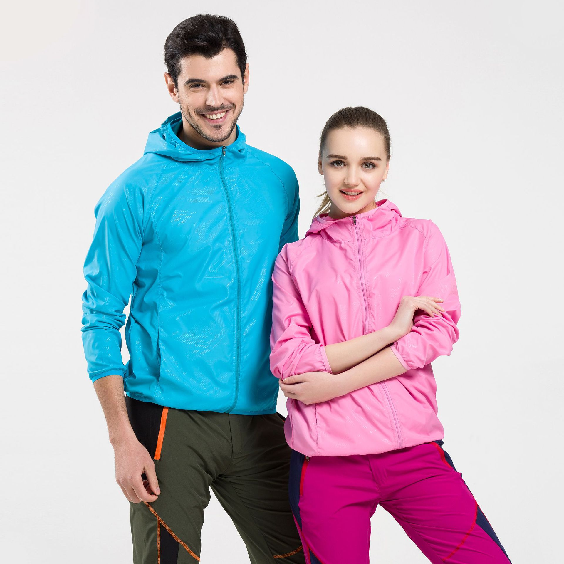 Sun Protection Clothing for Men and Women, Lightweight Outdoor Skin Windbreaker, Fishing Advertising Shirt with Printed Logo, Summer Sun Protection Clothing