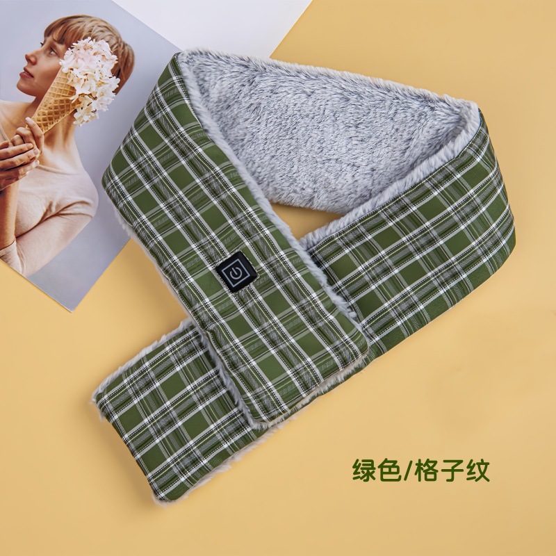 Intelligent Rechargeable Heated Scarf Autumn and Winter Hot Compress Neck Protector Korean Style Fashionable Warm Small Shawl Women's Heated Scarf