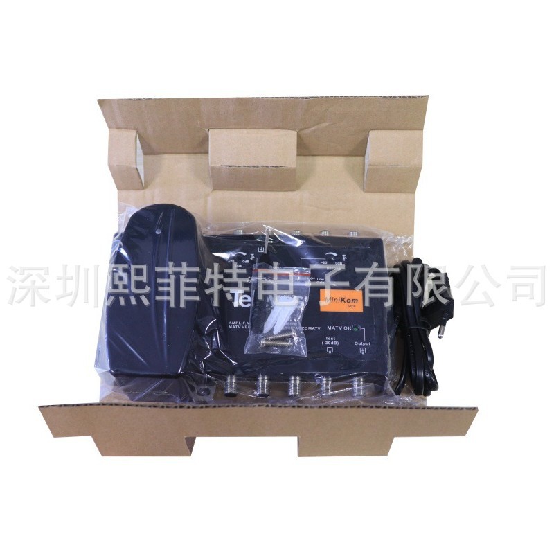 4-signal CATV antenna amplifier FM-BIII/DAB-UHF-UHF amplifier ground wave antenna