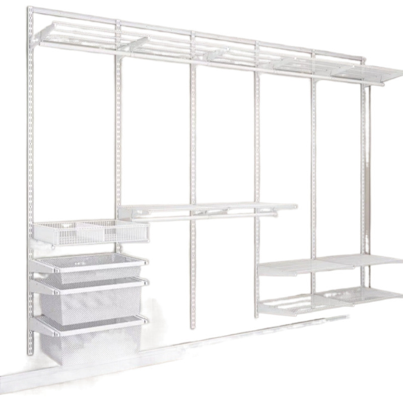 Open Cloakroom Household Bedroom Hanger Storage Storage Integral Simple Combination Formaldehyde-free Metal Wardrobe