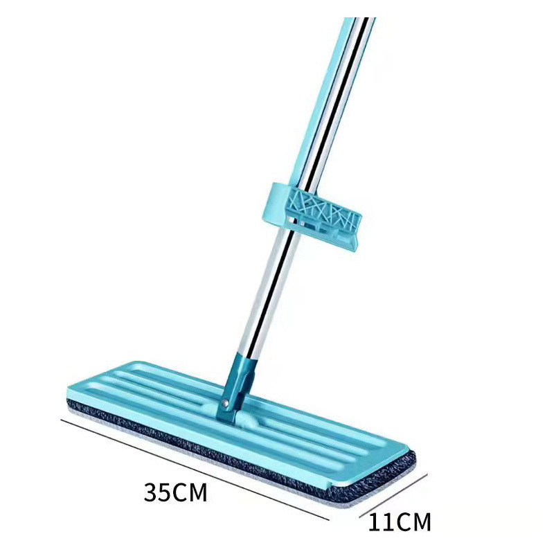 Cross-border hand-free washing lazy mop 35cm large panel mop dry and wet dual-use flat mop household manufacturers wholesale