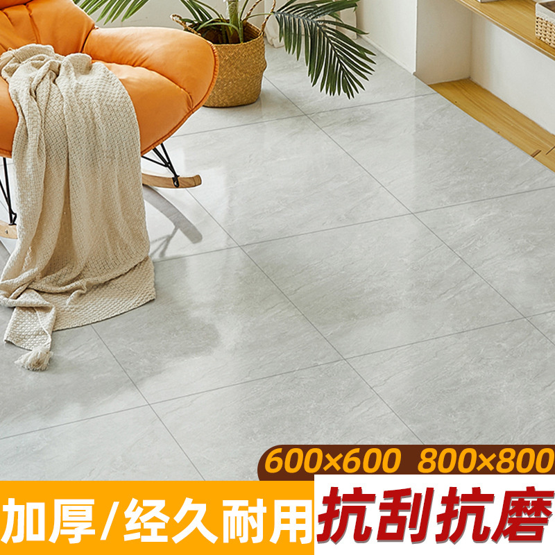 Imitation ceramic tile pvc floor paste thickened waterproof non-slip floor leather factory wholesale cement floor special self-adhesive floor