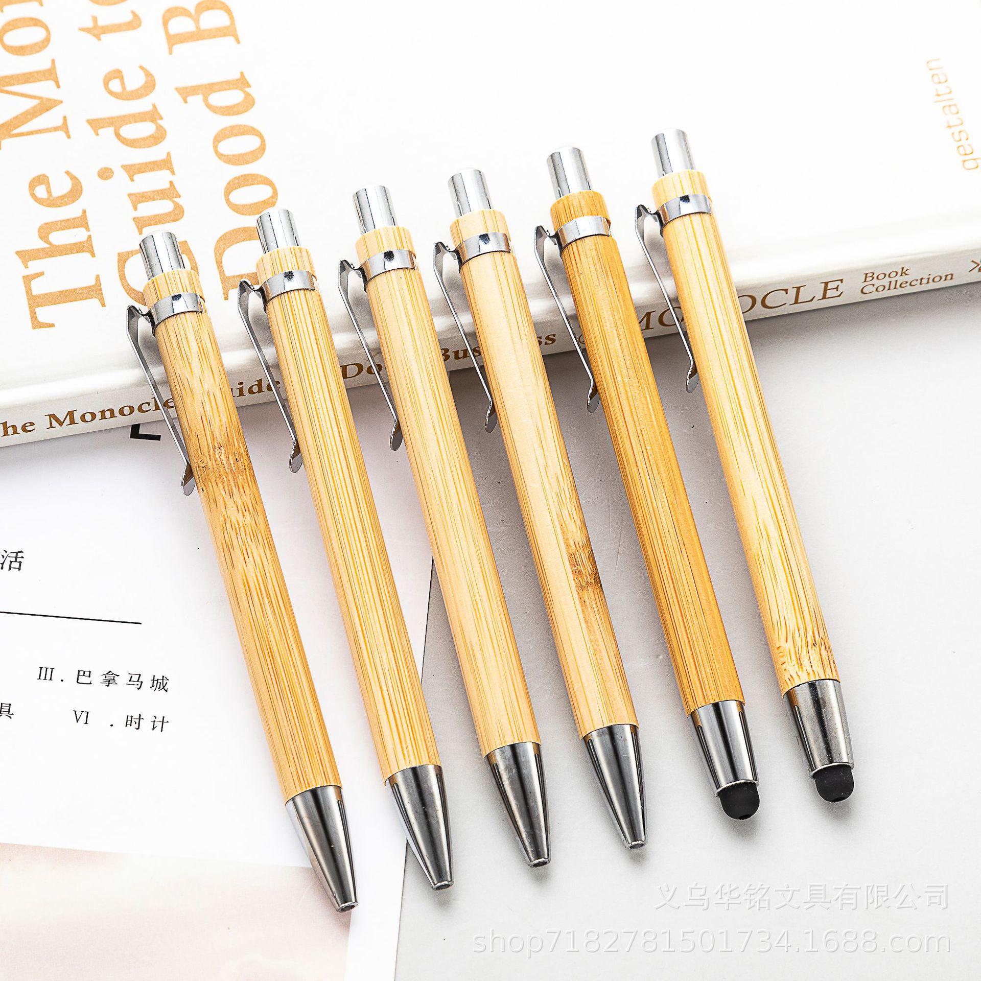 Бамбуковая ручка оптом рекламный подарок с печатью логотипа