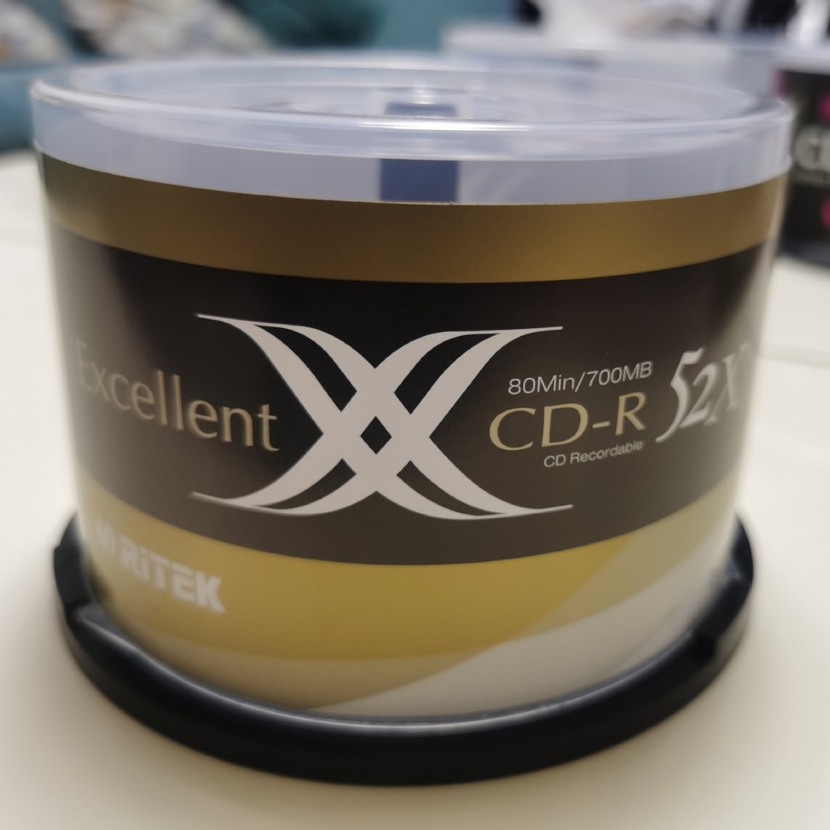 Disc Empty Barrel Pudding Barrel 50 Pieces Plastic Barrel Heaven and Earth Cover CD Transparent Box DVD Storage VCD Storage Disc Barrel