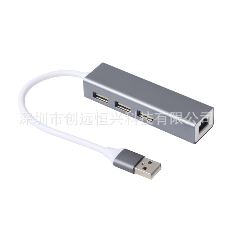 Drive-free type-c Gigabit 3.0Hub Network card docking station high-speed USB 100 megabit 2.0 to network port rj45 hub