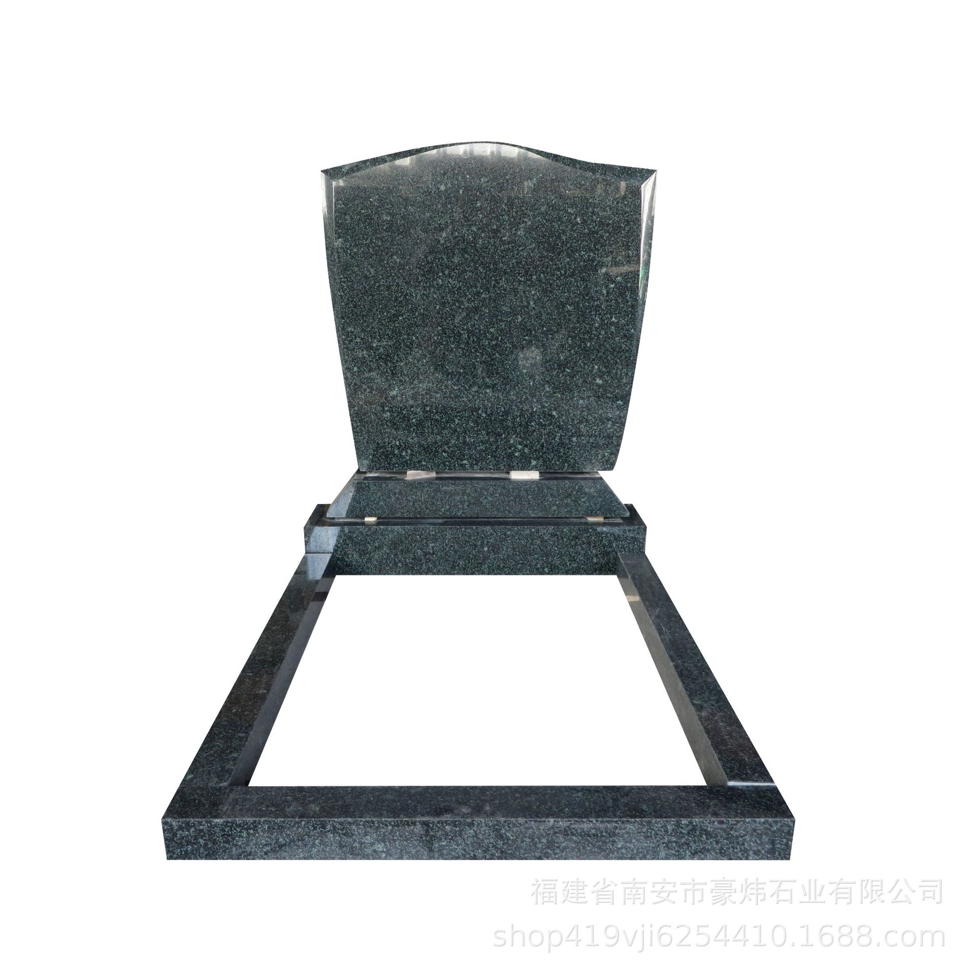 Tombstone Bulk Customization Russian Style Green Granite Tombstone Source Manufacturer