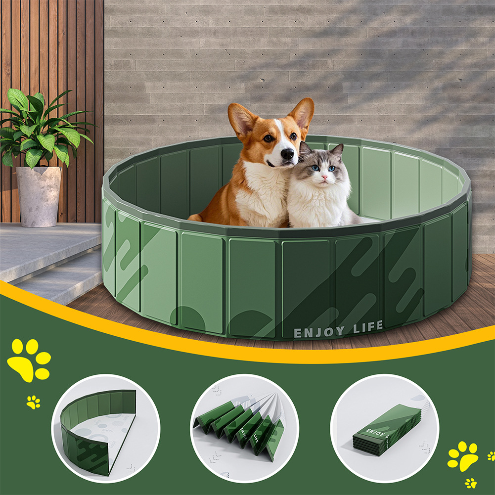 Amazon Pvc Pet Pool Portable Storage Foldable Dog Bathing Pool Outdoor Animal Swimming Pool Bathtub