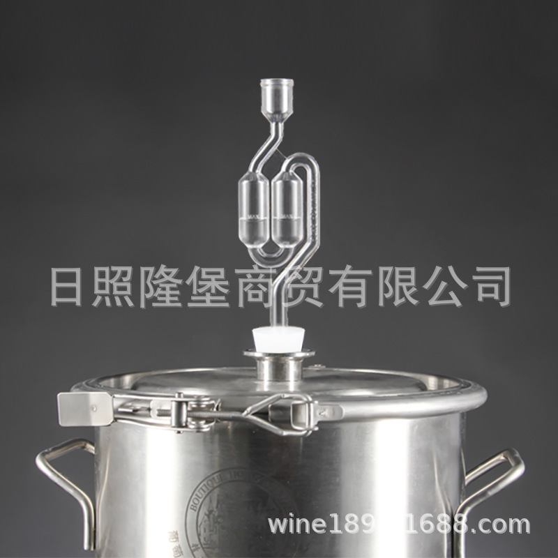Transparent exhaust valve S-type check valve pp water seal plastic fermentation valve factory direct foreign trade Wholesale