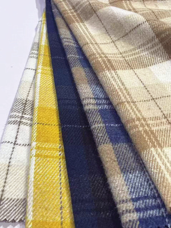 Шерстяная ткань, большая клетчатая шерстяная ткань, осенне-зимняя ткань для одежды, красивая цена