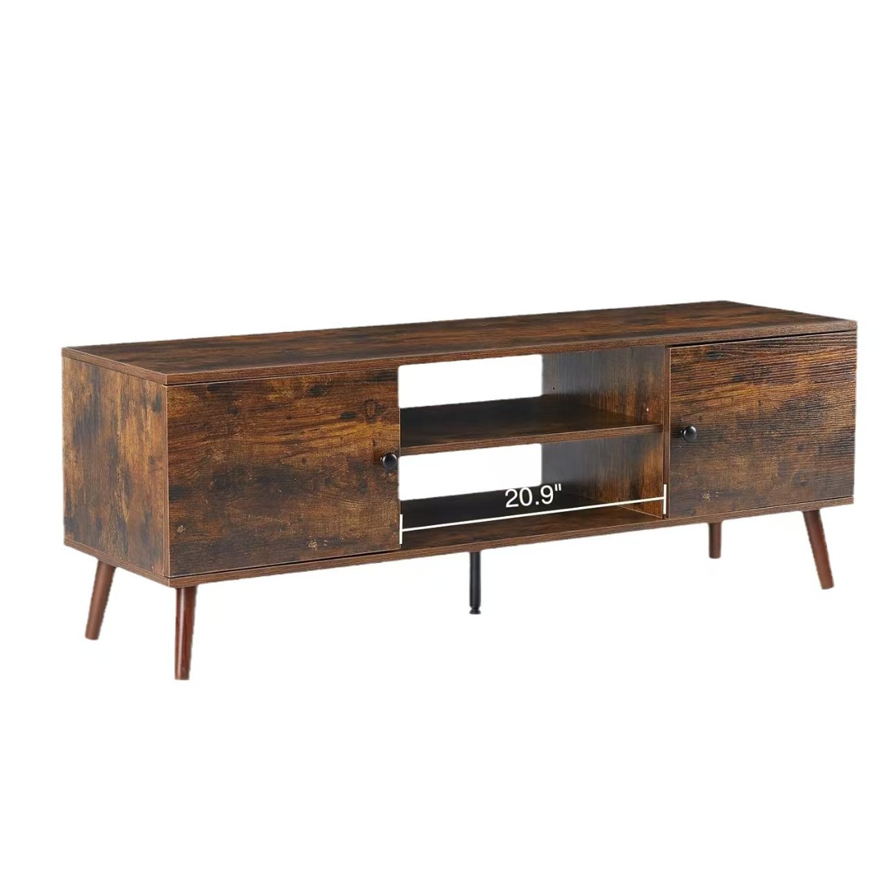 Factory Direct Sales Small Apartment Book Record Player Storage Locker Living Room Sofa Multi-Layer Storage Solid Wood Tv Cabinet