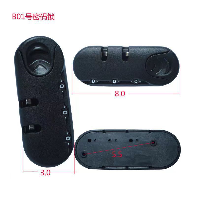 Factory spot wholesale luggage fixed lock luggage backpack anti-theft password lock luggage lock