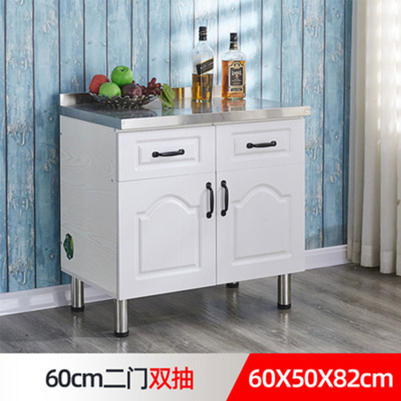# N5 Simple Stainless Steel Cabinet Kitchen Cabinet Stove Cabinet Integrated Rental Kitchen Cabinet Home Storage Cabinet