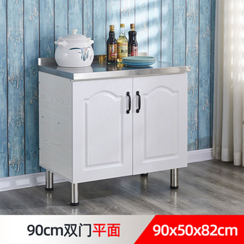 # N5 Simple Stainless Steel Cabinet Kitchen Cabinet Stove Cabinet Integrated Rental Kitchen Cabinet Home Storage Cabinet