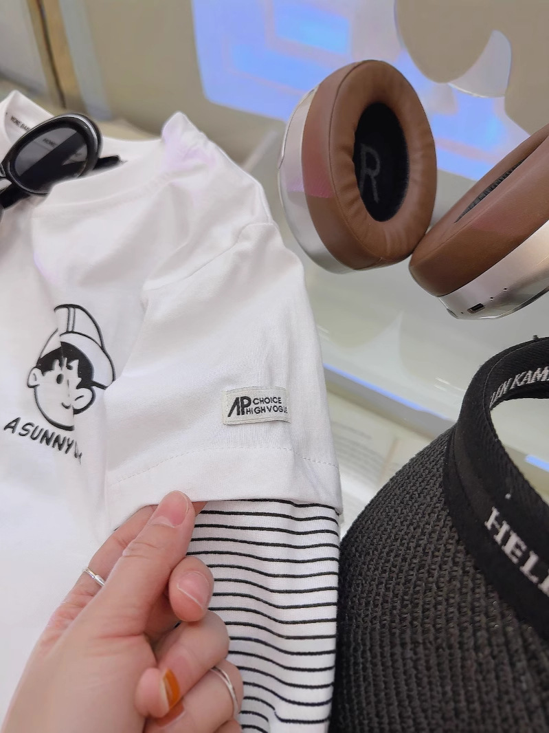 Boys' T-shirt long sleeve fake two-piece new children's spring and autumn baby clothes base shirt trendy t