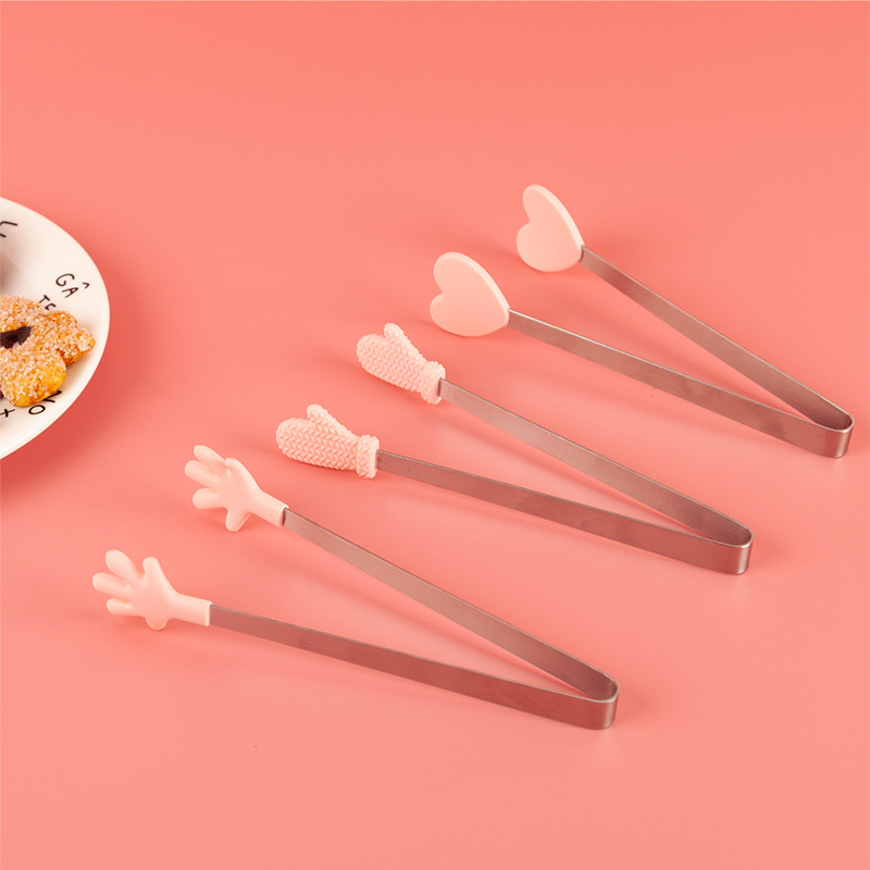 Factory Spot Silicone Ice Clip Office Snack Dessert Snack Cake No Dirty Hands Food Clip Food Clip