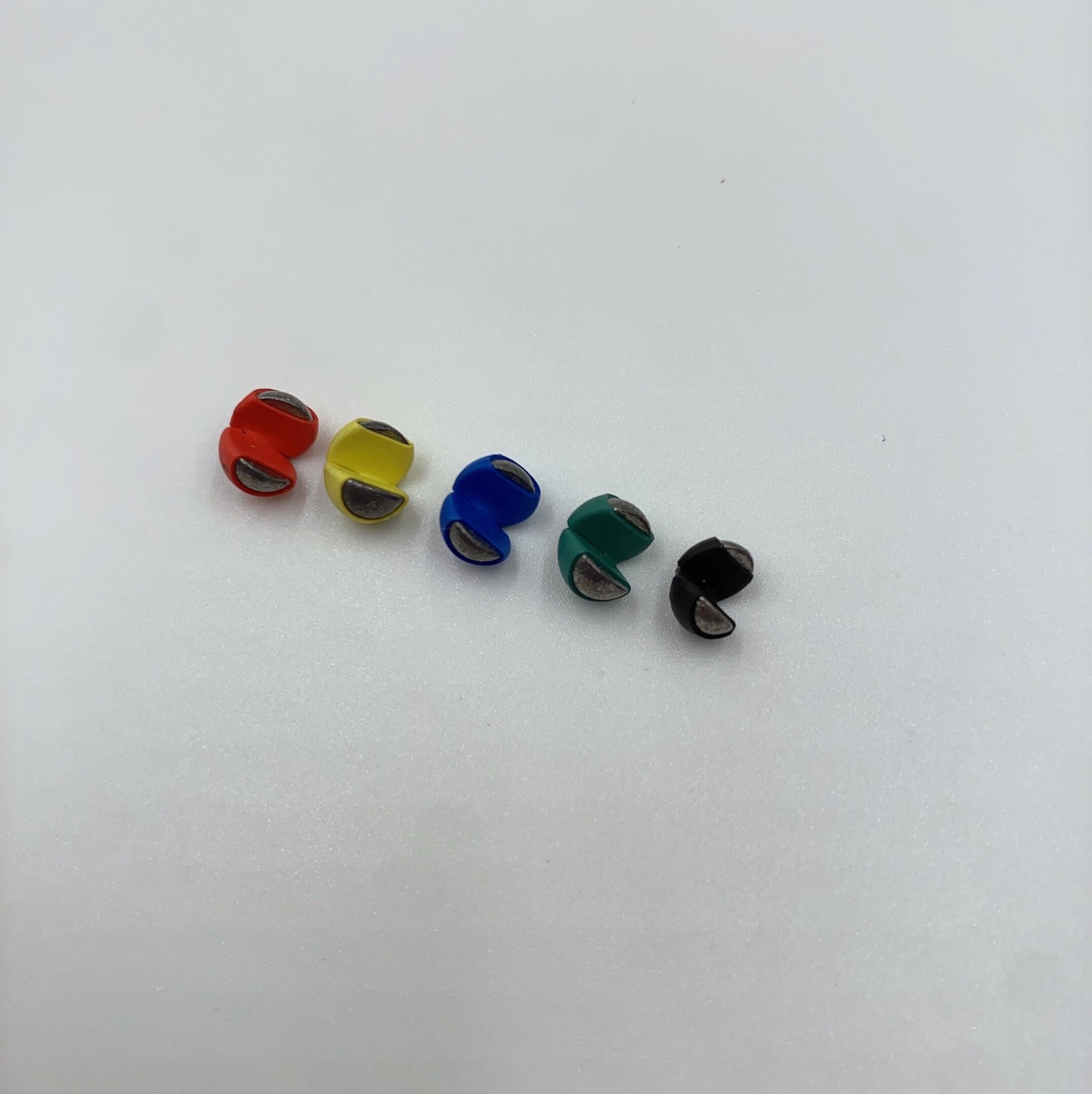 New color coated rubber opening bite lead rock fishing clip lead lead clip lead drop micro lead raft fishing wheel does not hurt the line fishing gear