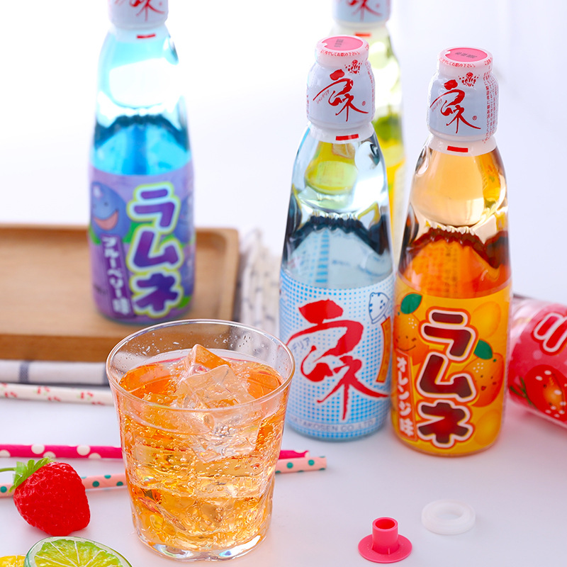 Japanese imported drinks HATA Hada original flavor wave soda online bubble water HATA marbles carbonated drinks