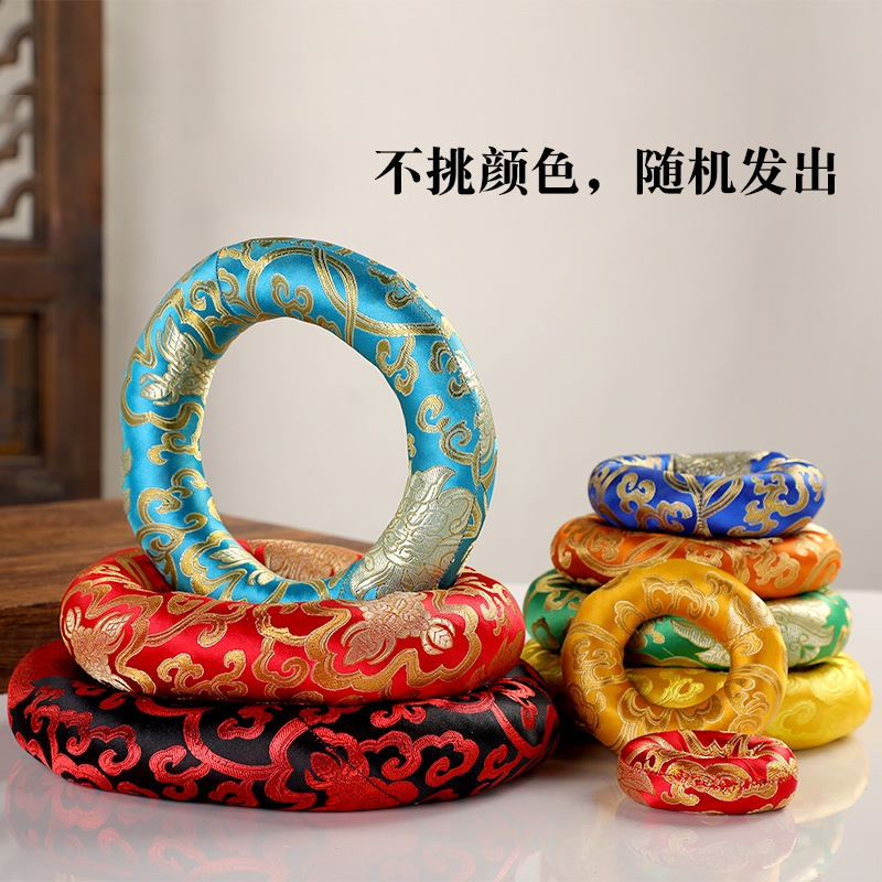 Nepalese Handmade Crystal Bowl Mat, Sound Bowl Mat, Copper Chime Bowl Mat, Meditation Copper Chime Protection Mat, Singing Bowl Mat, Meditation