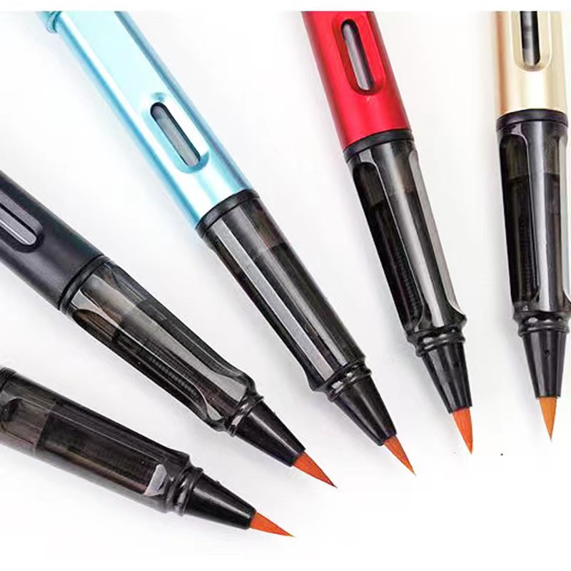 Manufacturers supply beginner soft pen portable ink bag positive posture pen writing brush small regular script beautiful calligraphy pen