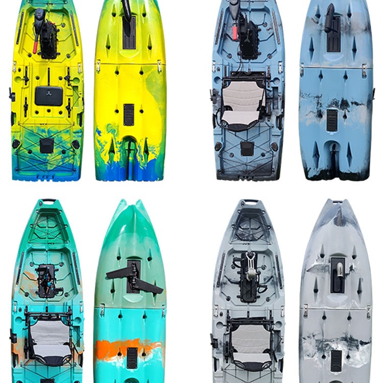 Luya Kayak Splicing Thickeneded Kayak Pedal Canoe Single and Double Luya Boat Fishing Boat Assault Boat