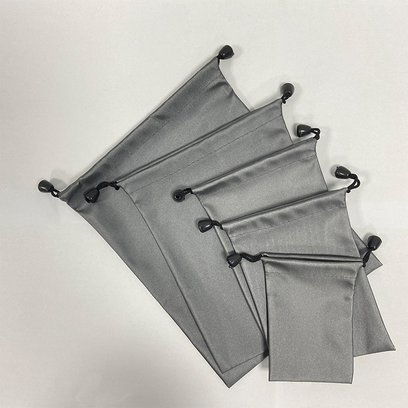 Manufacturer Wholesale Dustproof Drawstring Flap Pocket Pants Mobile Power Bag Mobile Phone Waterproof Bag Gray Power Bank Storage Bag