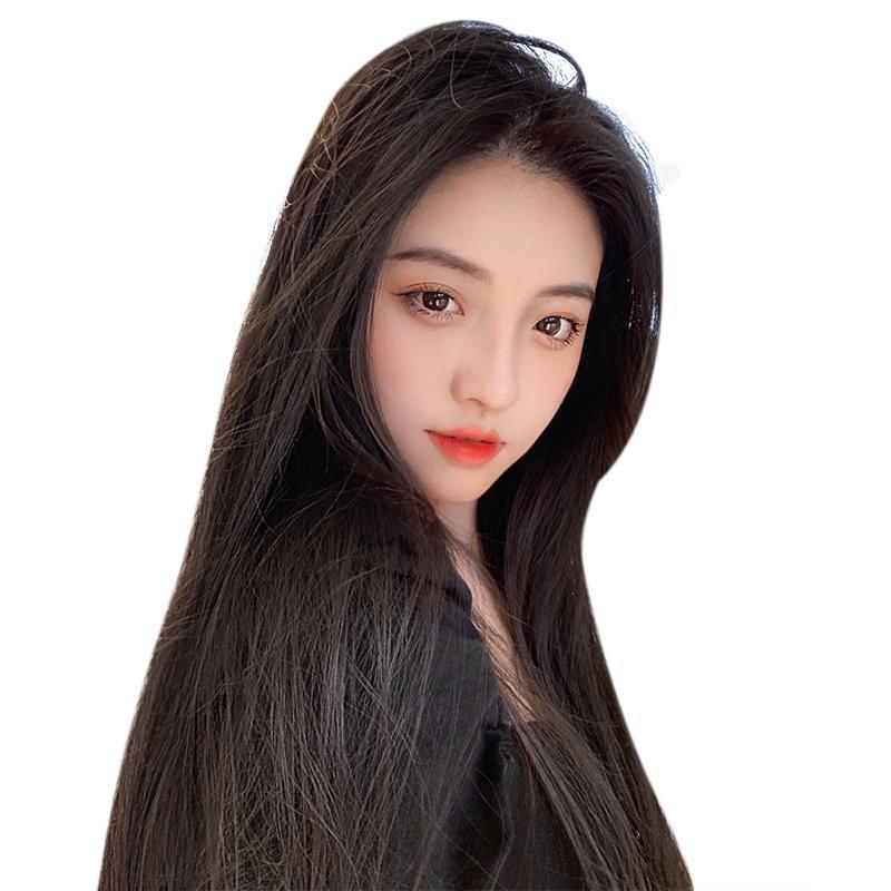 Wig Women's Long Hair One Wig Patch Two Clips Three Straight Hair Extension Invisible Artificial Hair Thickened Wig