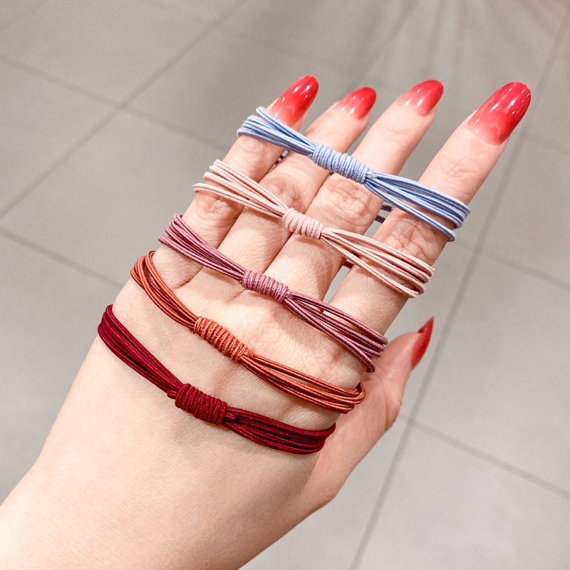 4-in-1 Headband K-Style Simple High Elastic Basic Headband Hair Tie Women's Hair Rubber Band Hair Accessories Wholesale