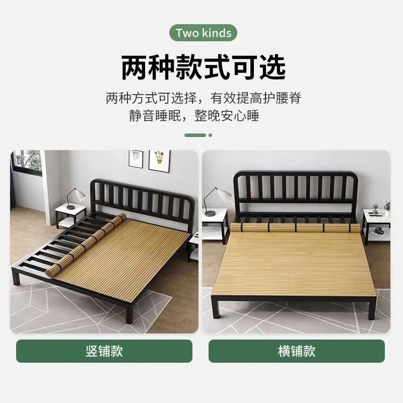 Bamboo Folding Lumbar Support Bed Board Pad Soft Bed Mat Mattress Solid Wood Frame Reinforced Hardening Lumbar Disc Herniation