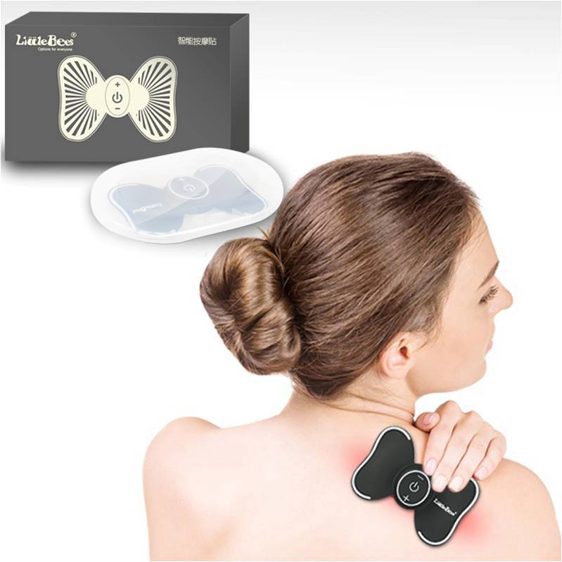Portable Intelligent Massage Patch Mini Pulse Acupoint Meridian Massager Shoulder Neck Portable Low Frequency Charging Massager