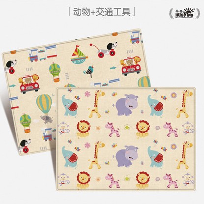 Huaying Double-Sided Baby Climbing Mat Baby Living Room Climbing Mat Household Folding Carpet Children's Floor Mat for Hair