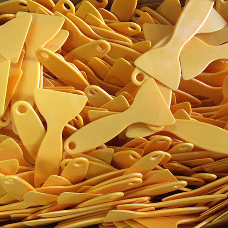 Car Film Triangular Scraper Mobile Phone Tool Yellow Gourd-Shaped Small Glass Window Glass Cleaner