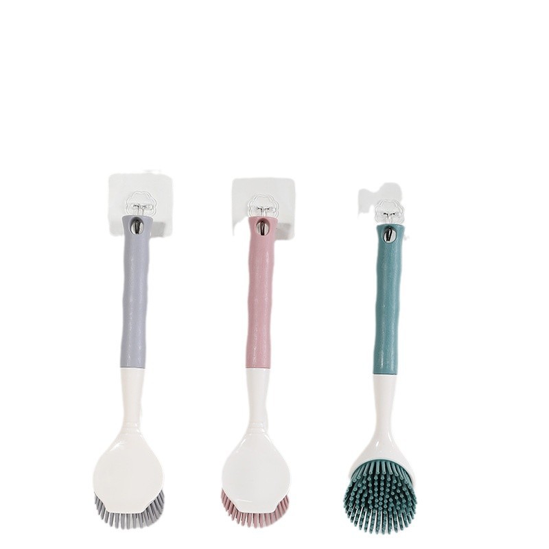 Jiayi 1810 Multifunctional Silicone Pot Brush Does Not Damage the Pot, Does Not Stick to Oil, Clean and Storage, Easy Decontamination in One Step