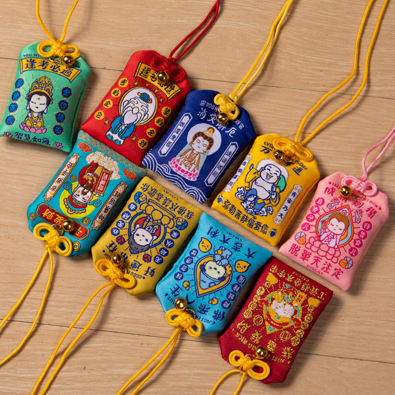 Custom-Made Dragon Boat Festival Lucky Bags and Sachets for Tourist Attractions, Branded Merchandise, and Millet Dragon Boat Festival Lucky Bags