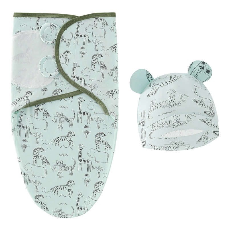 Foreign trade Europe and the United States baby spring silkworm sleeping bag newborn baby swaddling towel delivery room wrap towel baby startle-proof hug quilt 8910