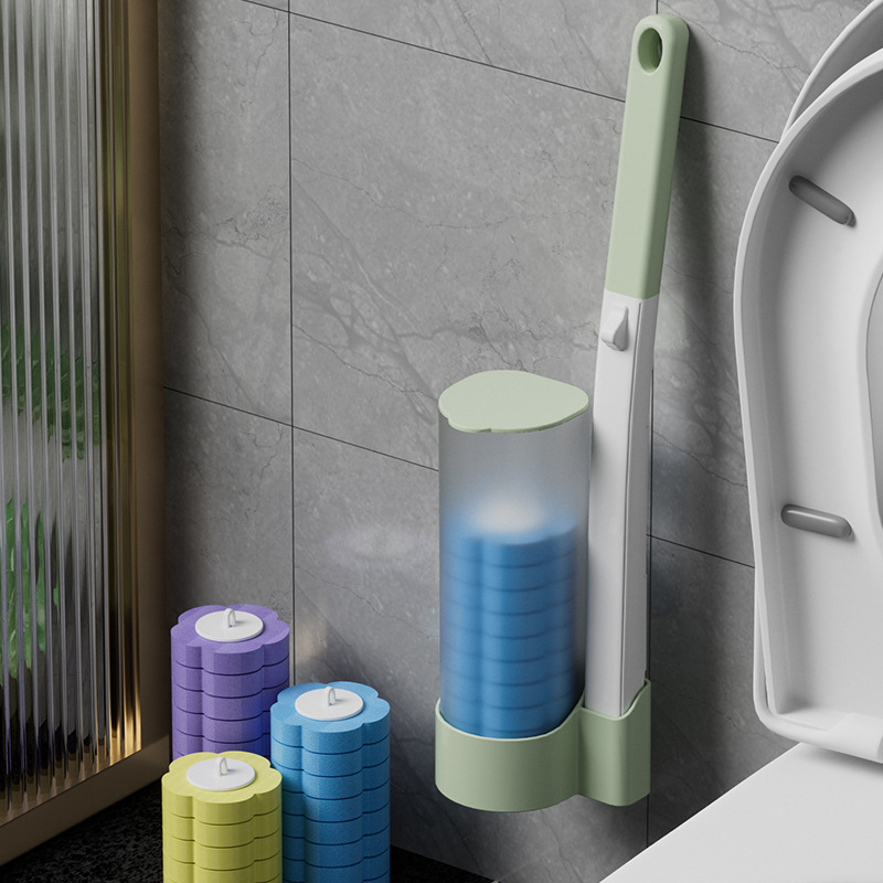 Bokui Disposable Toilet Brush Household No Dead Angle Cleaning Wall Hanging Toilet Brush Toilet Brush Set Toilet Brush