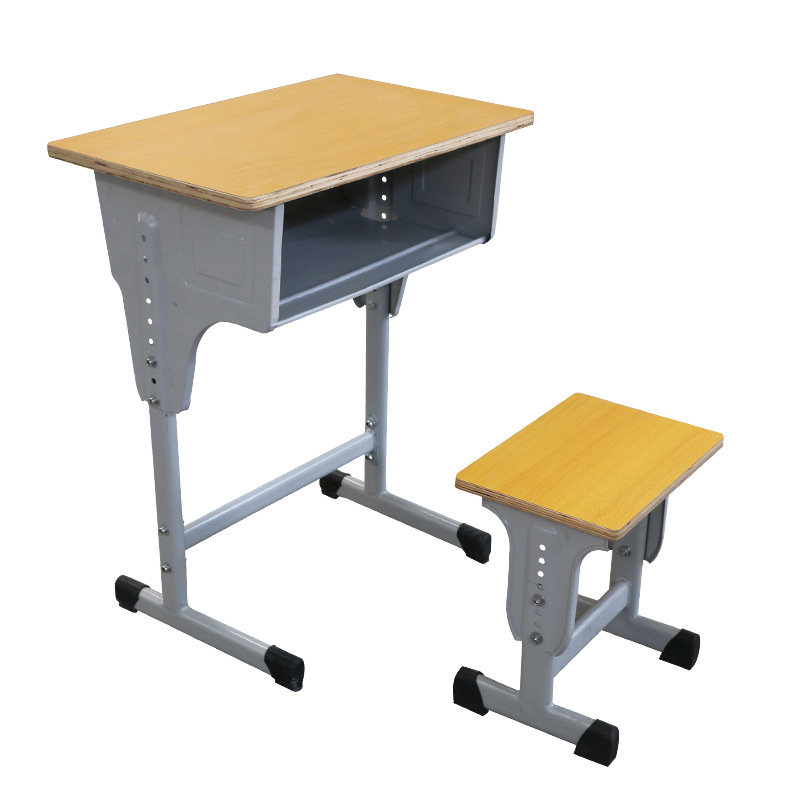 Primary and Secondary School Students' Class Seats Training School Desks and Chairs Tutoring Class Study Table and Chair Combination Set