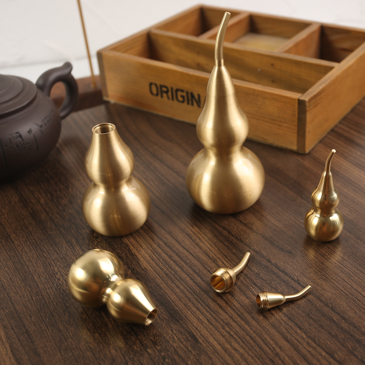 Tangteng brass gourd wire drawing sealing process 5.5 7 8.8 11 14 size copper wholesale copper gourd