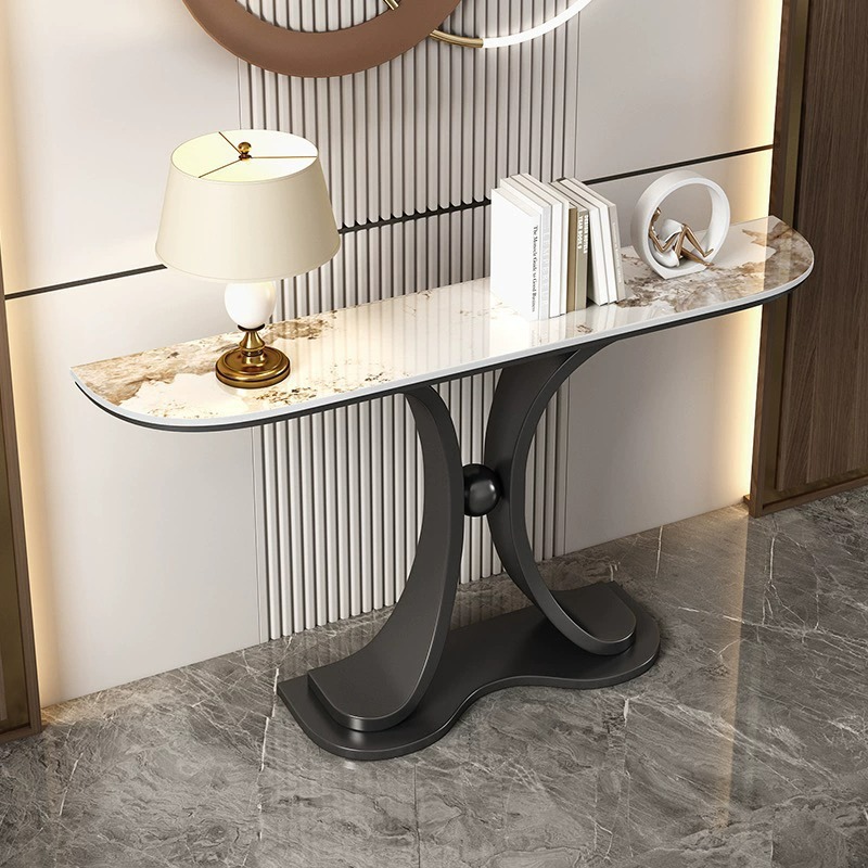 Entrance Cabinet Light Luxury Rock Board Entrance Table Simple Wall Entrance Table Entrance Corridor Living Room Balcony Modern End View Table