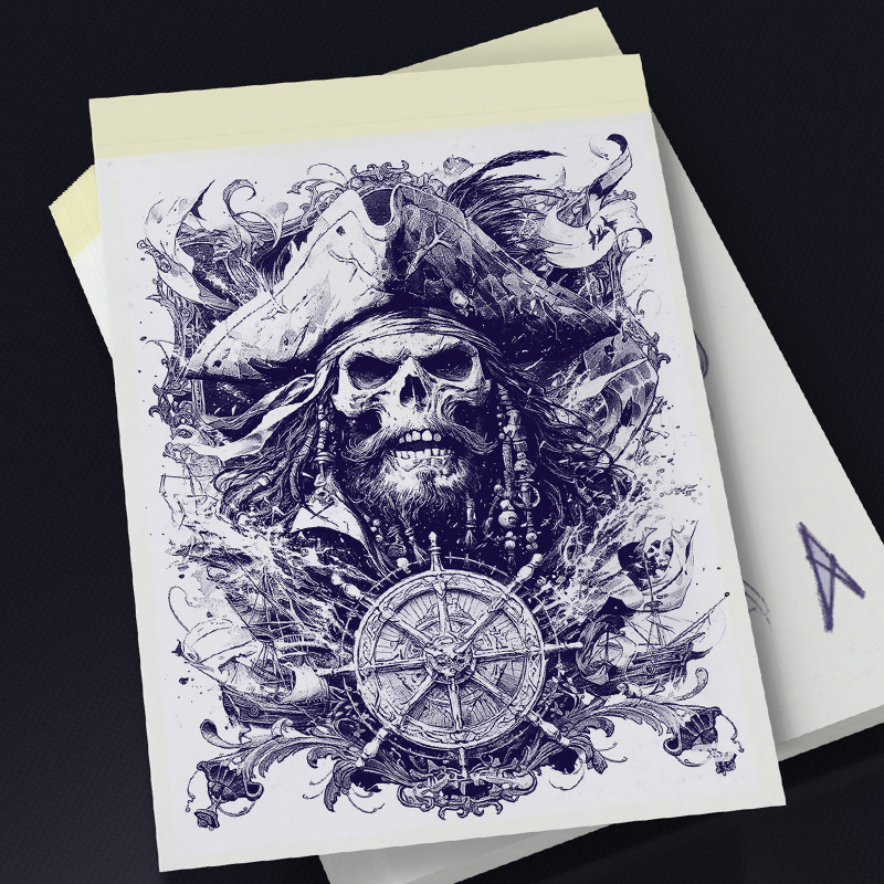 Rongtian Tattoo Equipment Tattoo Thermal Transfer Paper Tattoo Transfer Paper Quad-A4 Model Hand-Painted Tattoo Patterns Cross-Border