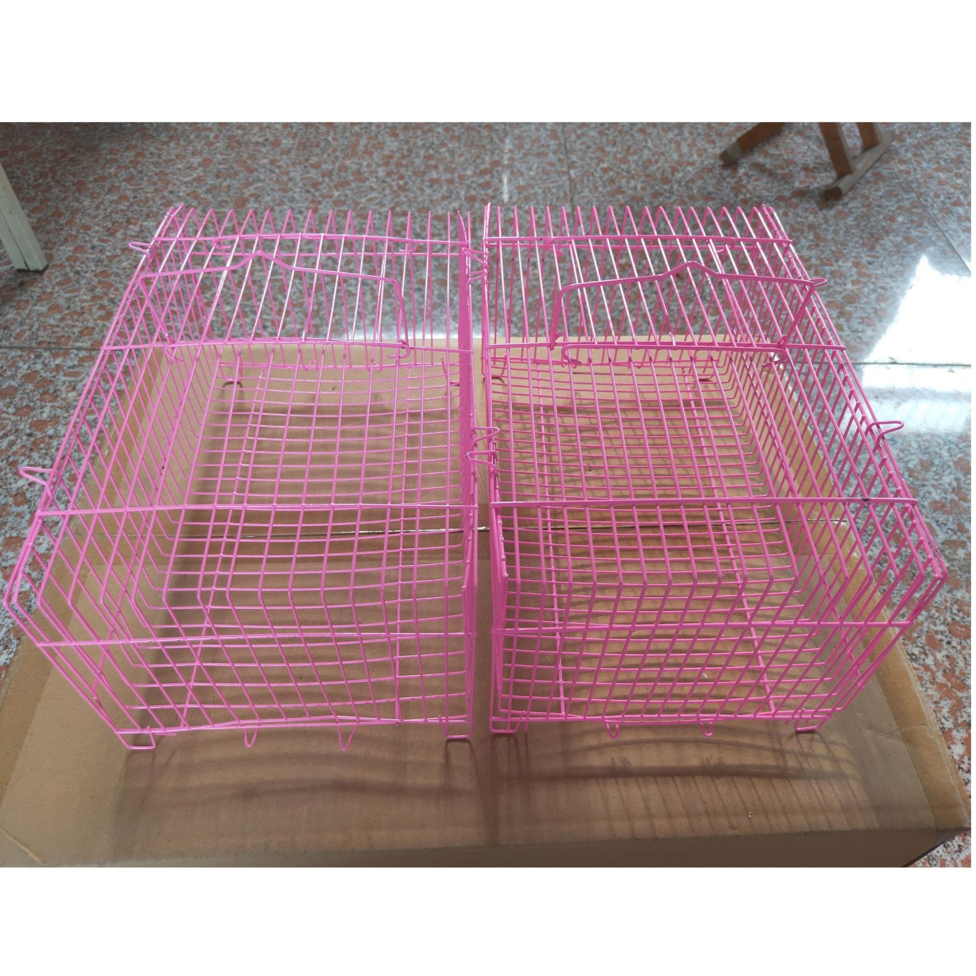 Large and Small Pillows, Semi-Circular Cage, Ring Cage, Iron Wire, Simple Bird Cage, Hamster Cage, Rabbit Cage, Bold Pet Transport Cage Wholesale